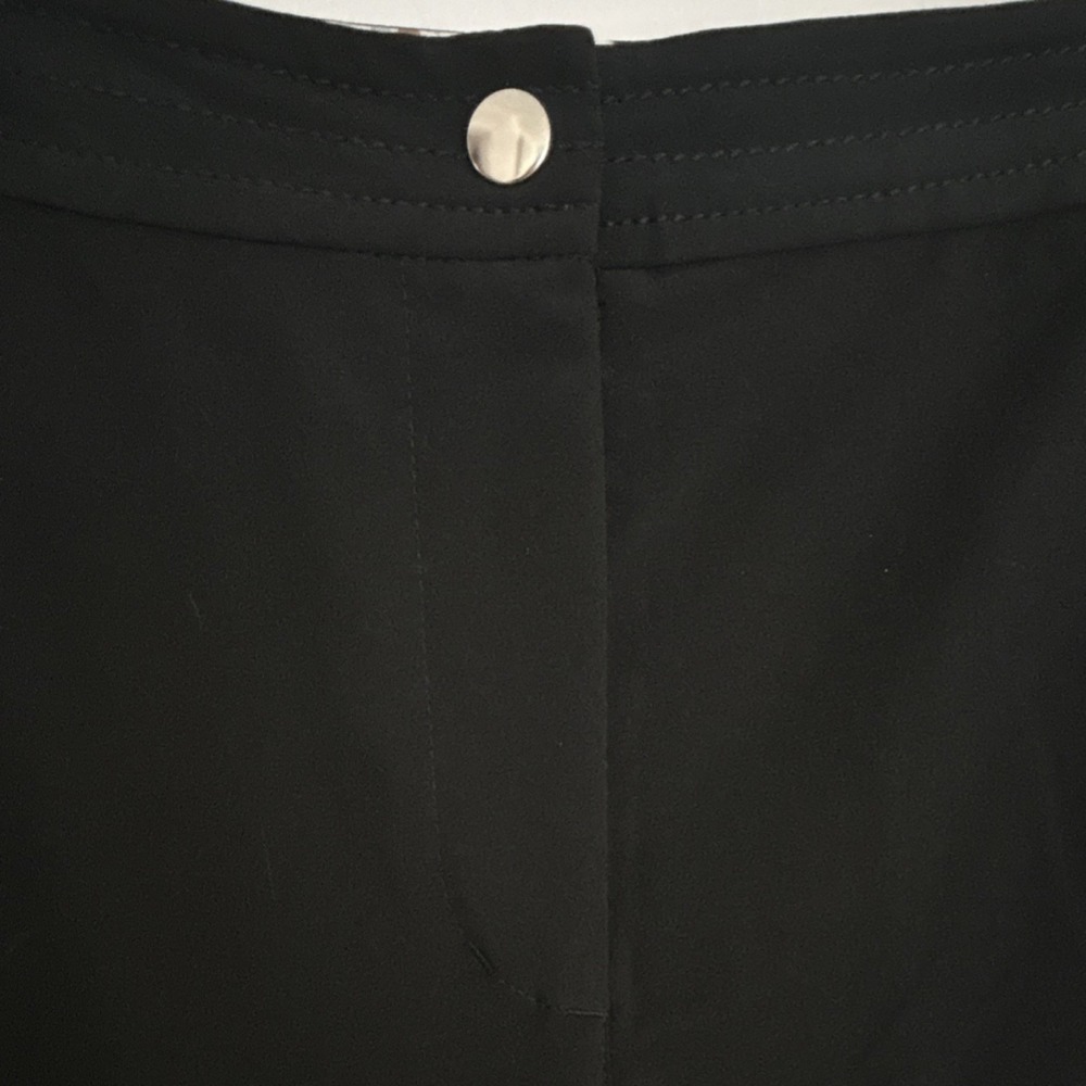 Chicos Womens Black Flat Front Dress Pants Regular Size Stretch Slacks - Picture 3 of 6